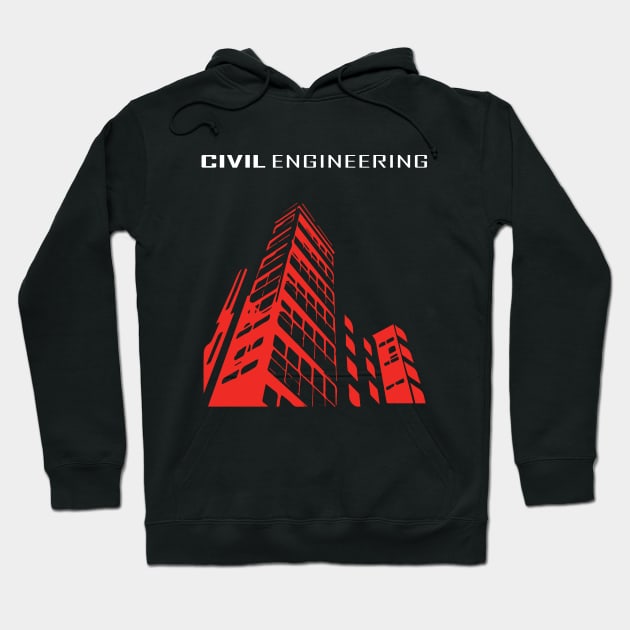 civil engineering building design logo text Hoodie by PrisDesign99